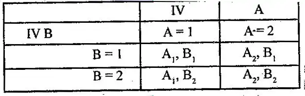 Discuss 2x2 factorial designs with relevant example.