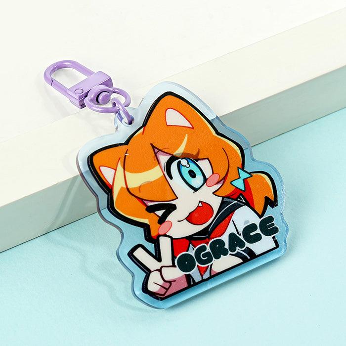 custom colorful acrylic keychains
